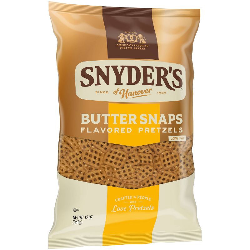slide 4 of 6, Snyder's of Hanover Pretzels Butter Snaps - 12oz, 12 oz