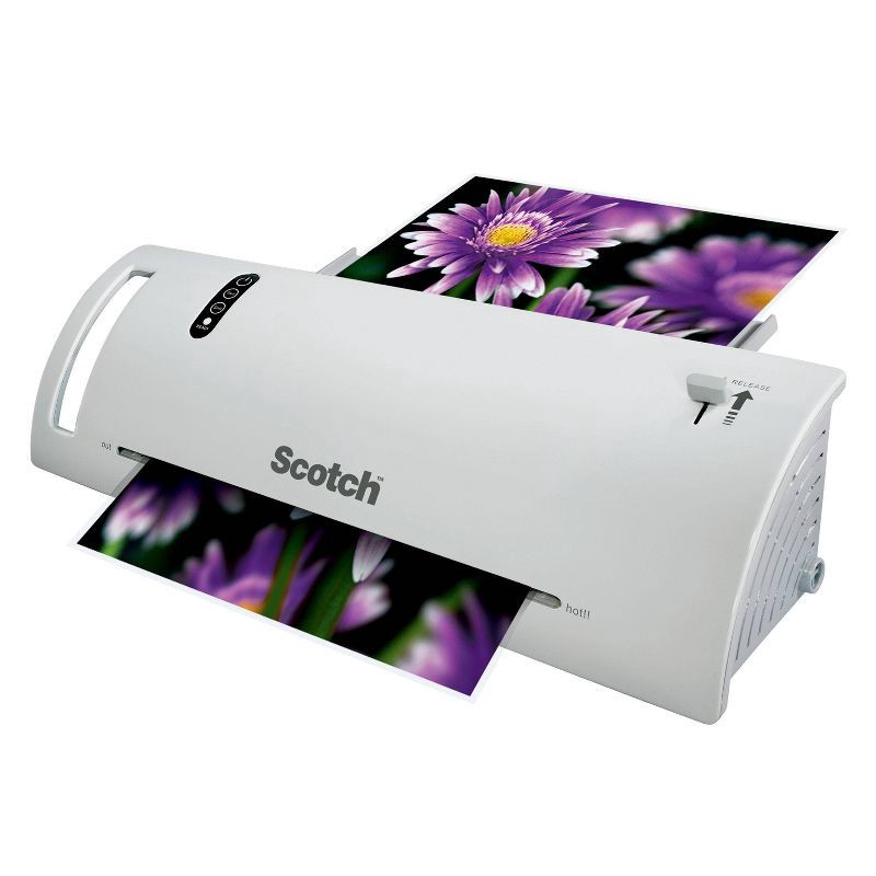 slide 5 of 12, Scotch TL902 Thermal Laminator, White, For Home, Office or School Supplies, 9 in., 1 Laminating Machine: Electric, 1 Year Warranty, 1 ct