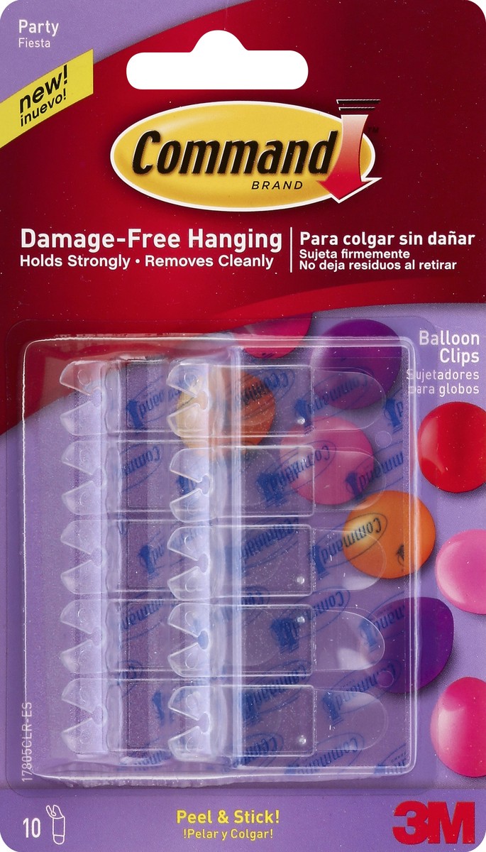slide 2 of 2, Command Balloon Clips, 10 ct