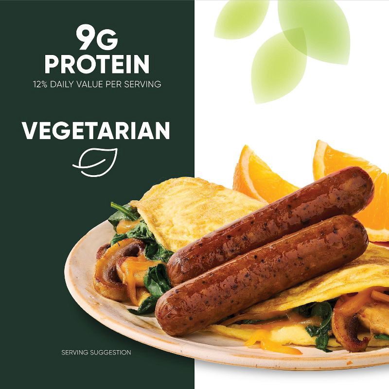 slide 6 of 9, MorningStar Farms Veggie Frozen Breakfast Veggie Sausage Links Original - 8oz, 8 oz