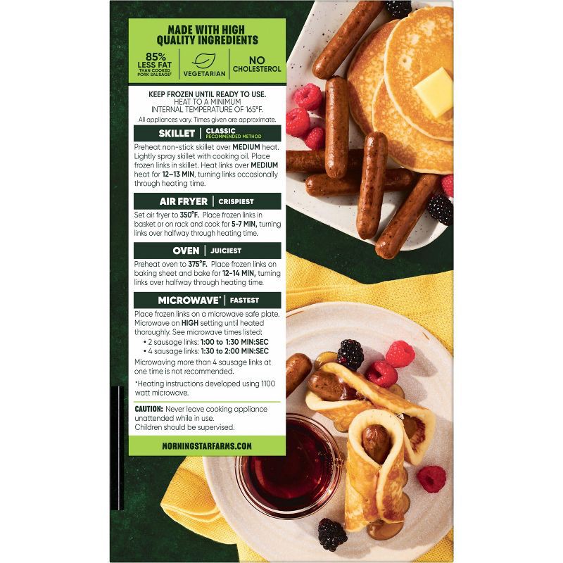 slide 7 of 9, MorningStar Farms Veggie Frozen Breakfast Veggie Sausage Links Original - 8oz, 8 oz