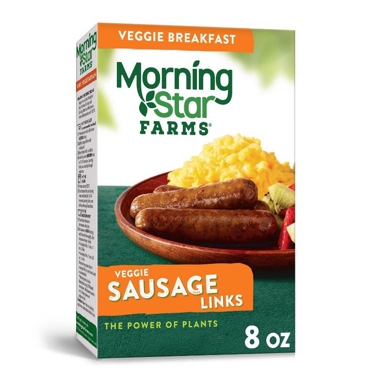 slide 1 of 8, Morningstar Farms Breakfast Veggie Sausage Links - Frozen - 8oz, 8 oz