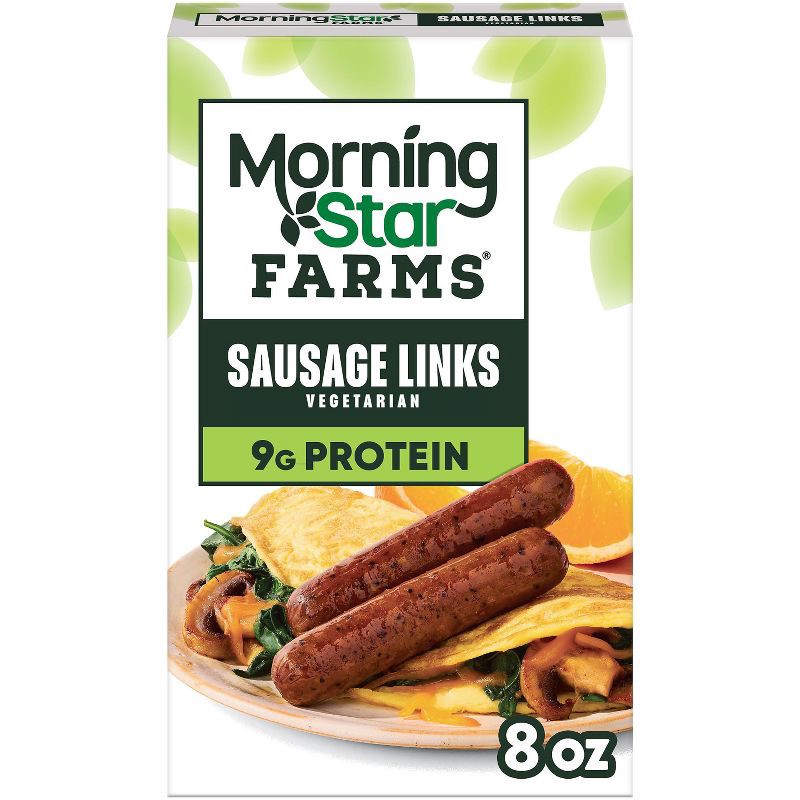 slide 1 of 9, MorningStar Farms Veggie Frozen Breakfast Veggie Sausage Links Original - 8oz, 8 oz