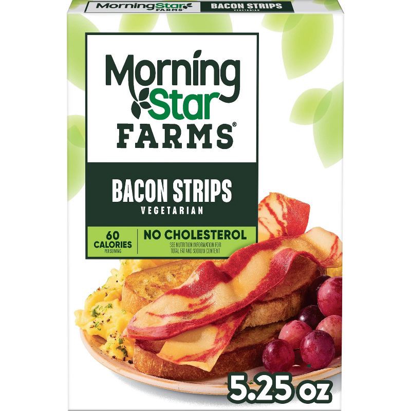 slide 1 of 6, MorningStar Farms Frozen Veggie Breakfast Meatless Bacon Strips Original - 5.25oz, 5.25 oz