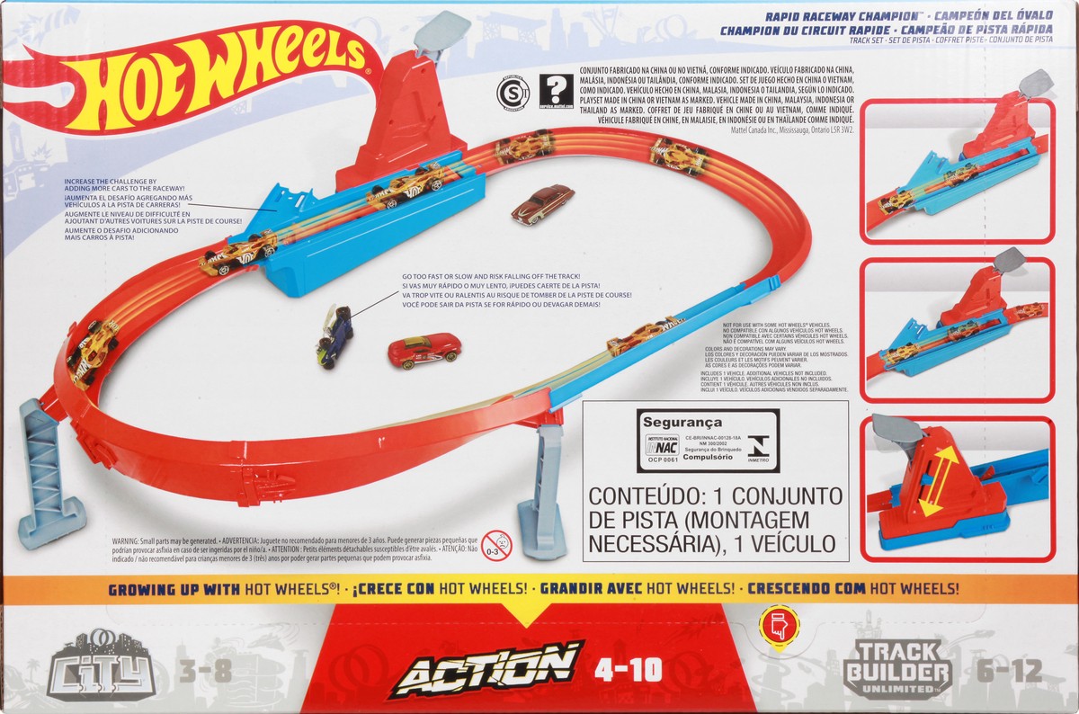 slide 8 of 9, Hot Wheels 5-10 Action Rapid Raceway Champion 1 ea, 1 ct