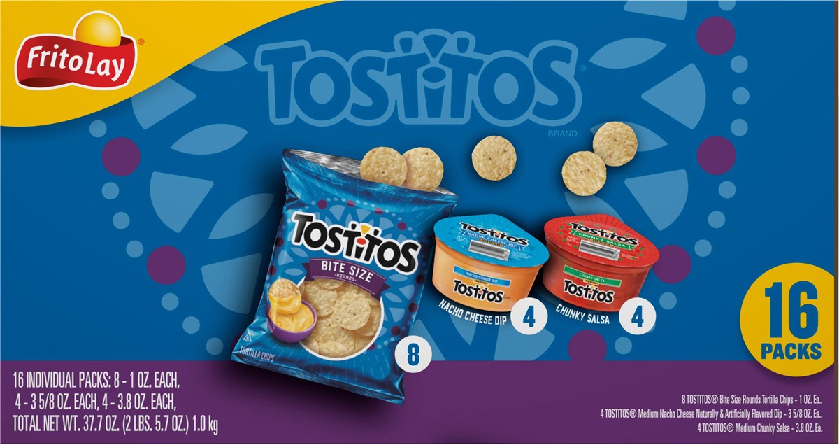slide 14 of 15, Frito-Lay Snacks Variety Packs Dip & Mix Cube 37.7 Oz, 16 Count, 16 ct / 37.7 oz