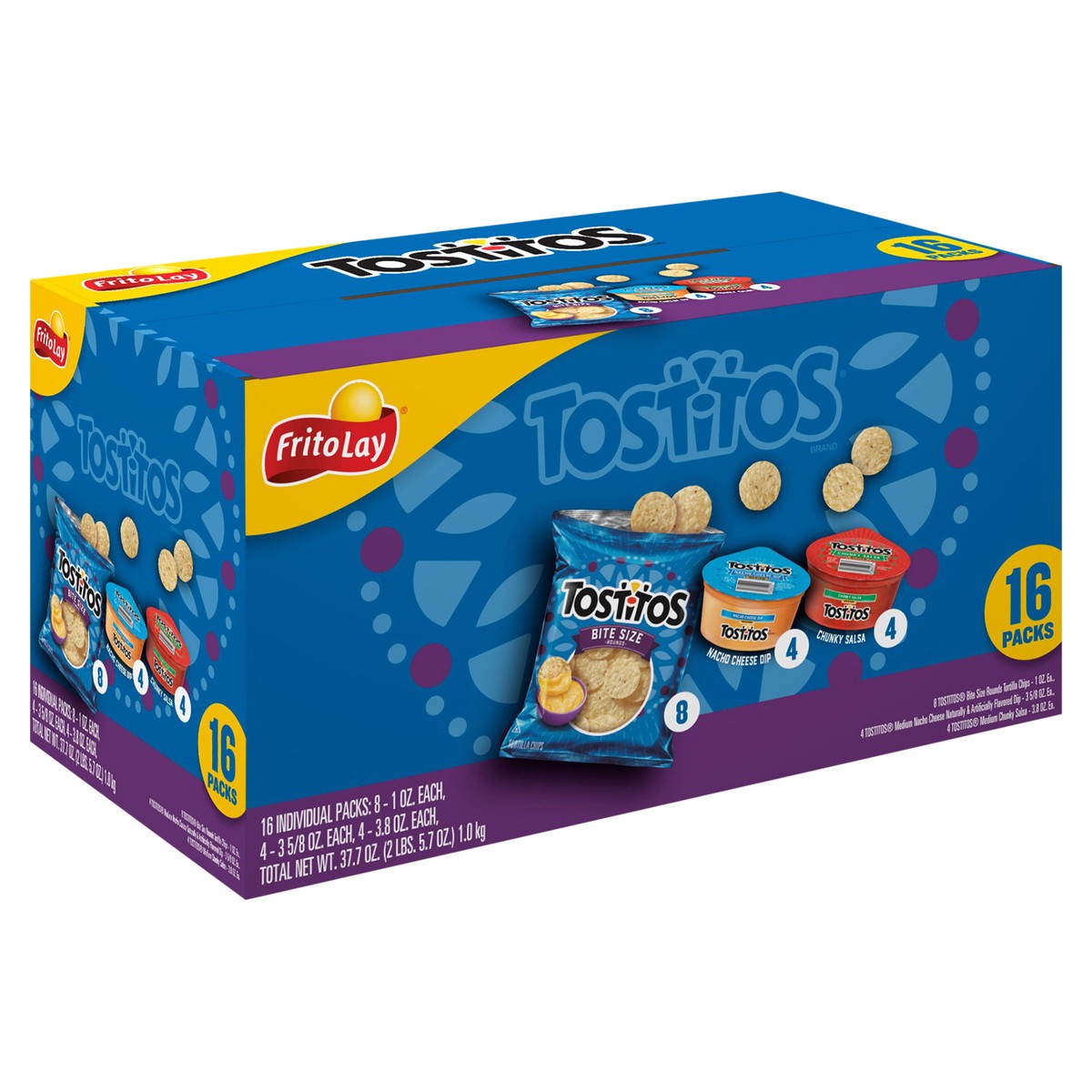 slide 13 of 15, Frito-Lay Snacks Variety Packs Dip & Mix Cube 37.7 Oz, 16 Count, 16 ct / 37.7 oz