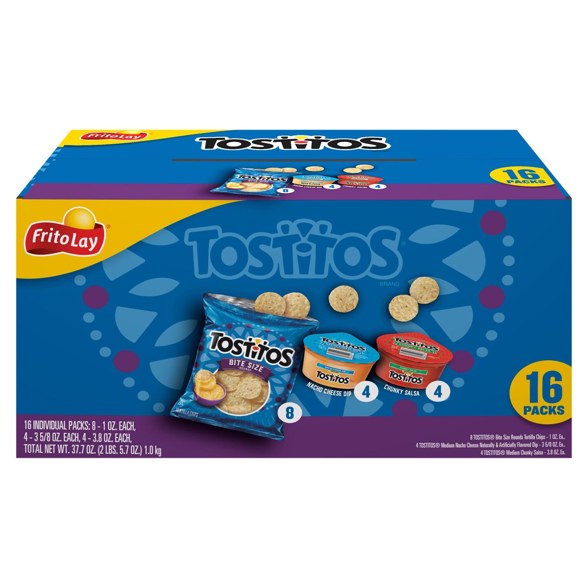 slide 4 of 15, Frito-Lay Snacks Variety Packs Dip & Mix Cube 37.7 Oz, 16 Count, 16 ct / 37.7 oz