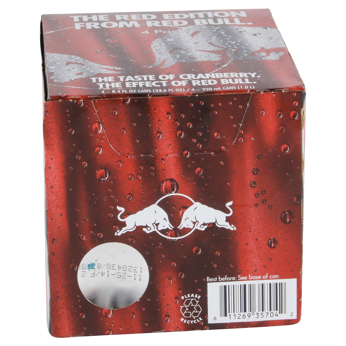 slide 3 of 8, Red Bull Red Edition Cranberry Energy Drink, 4 ct; 8.4 fl oz