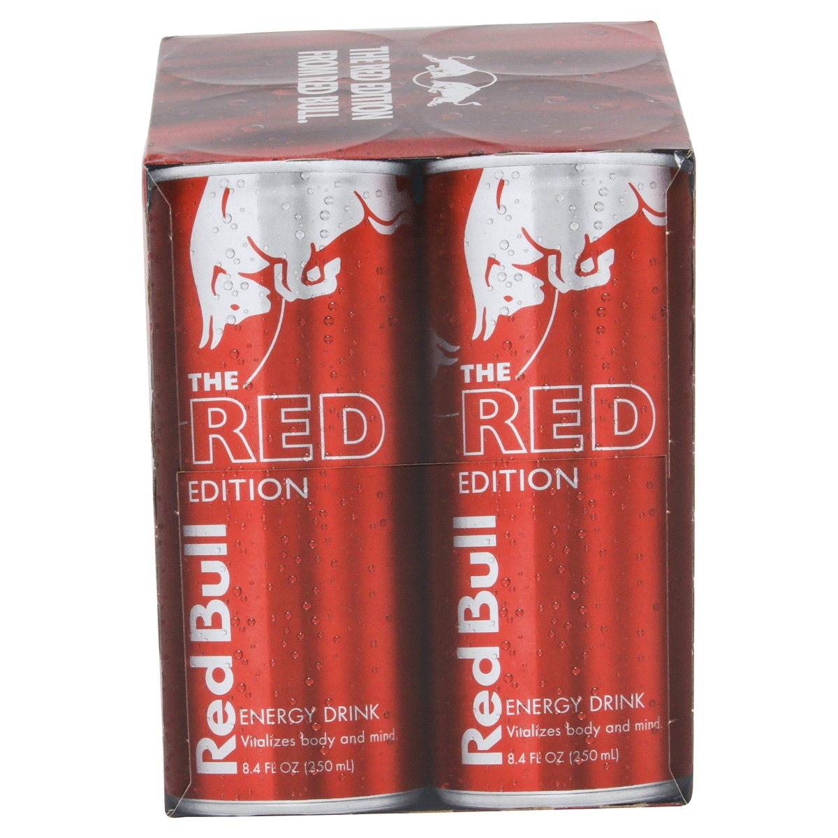 slide 2 of 8, Red Bull Red Edition Cranberry Energy Drink, 4 ct; 8.4 fl oz