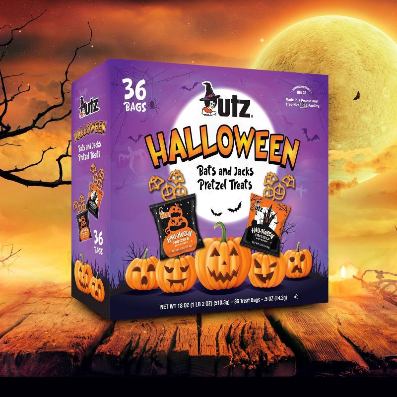 slide 3 of 3, Utz Halloween Pretzel Treats - 18oz/36ct, 36 ct; 18 oz