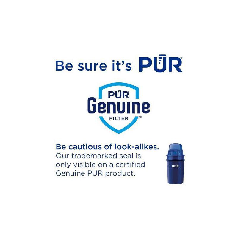 slide 8 of 12, PUR Filtration PUR Water Pitcher Replacement Filter - 3 Pack: Reduces Odors, Filters Chlorine & Mercury, 40 Gallon Life, Blue, 3 ct, 40 gal