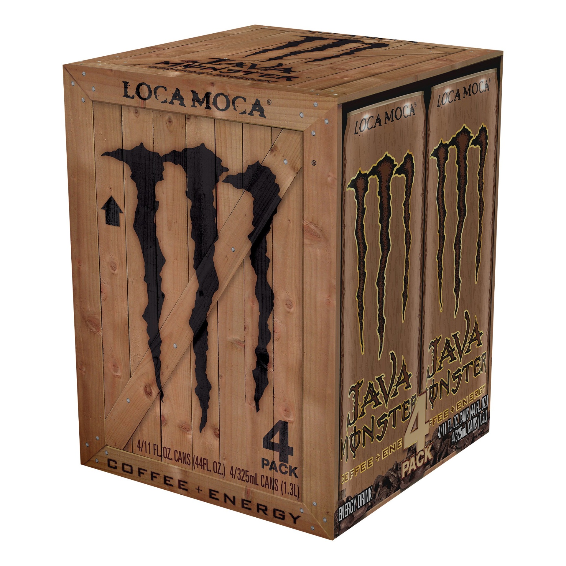 slide 1 of 1, Monster Energy, Loca Mocha, 4 ct; 11 fl oz
