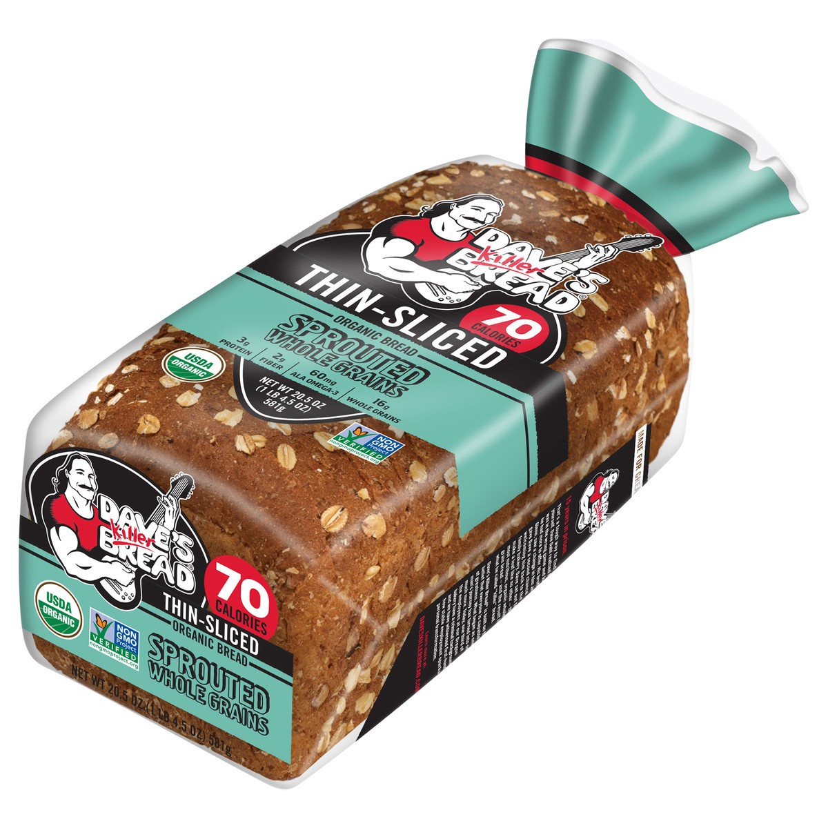 Dave's Killer Bread Thin-Sliced Organic Sprouted Whole Grains 20.5 Oz ...