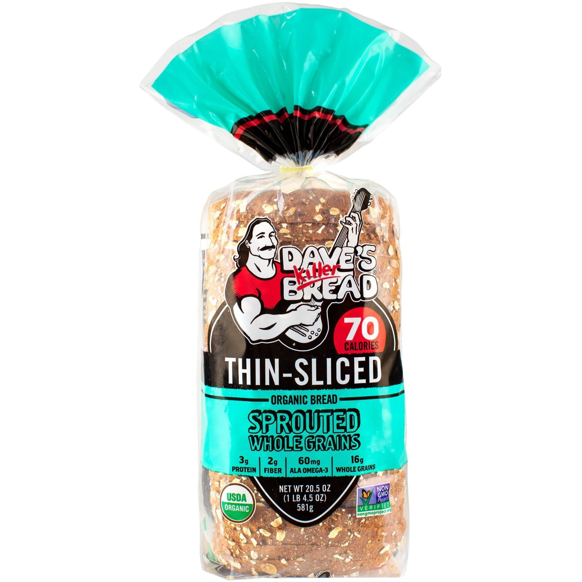 slide 1 of 8, Dave's Killer Bread Thin-Sliced Organic Sprouted Whole Grains, 20.5 oz