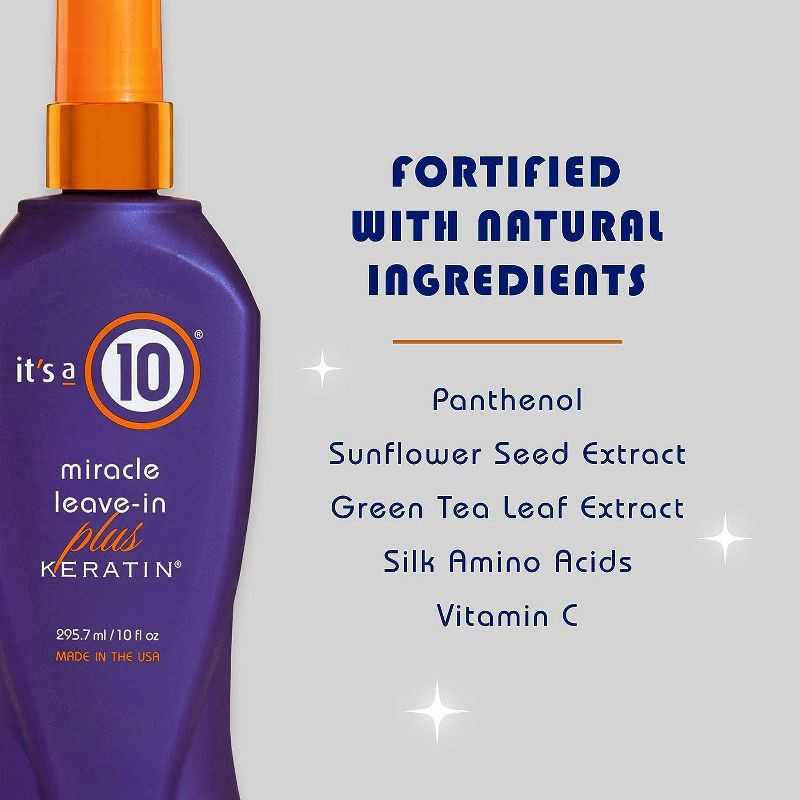 slide 7 of 7, It's a 10 Miracle Leave-in Conditioner + Keratin - 10 fl oz, 10 fl oz