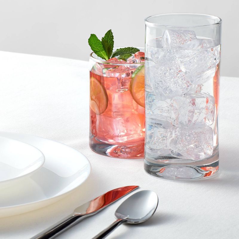 slide 2 of 4, 12pc Glass Telford Tumbler Set - Threshold™, 12 ct