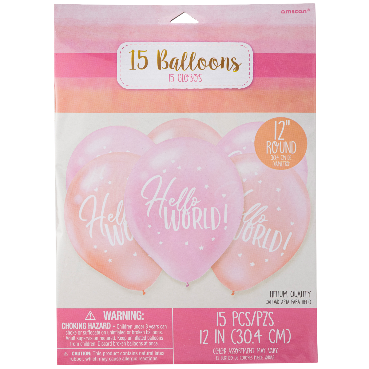 slide 1 of 1, Balloons Oh Baby Girl Latex, 15 ct