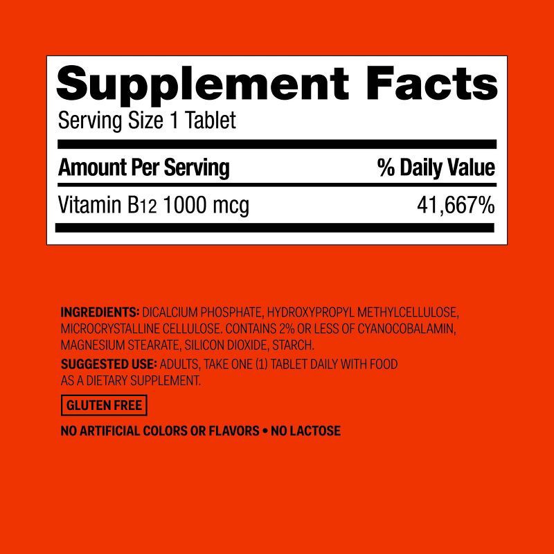 slide 5 of 5, Vitamin B12 Dietary Supplement Timed Release Tablets - 250ct - up&up™, 250 ct