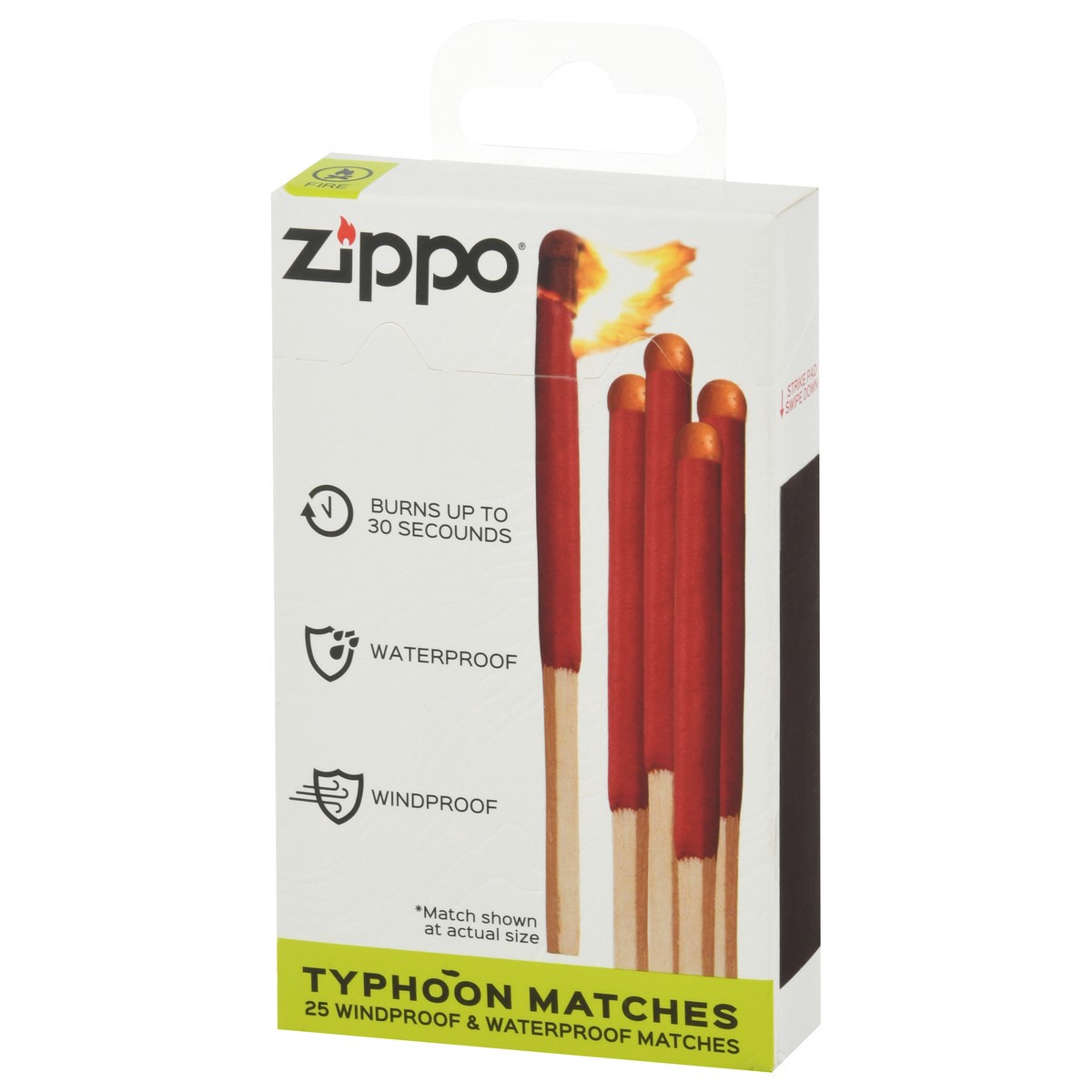 slide 5 of 10, Zippo Windproof & Waterproof Typhoon Matches 25 ea, 25 ct