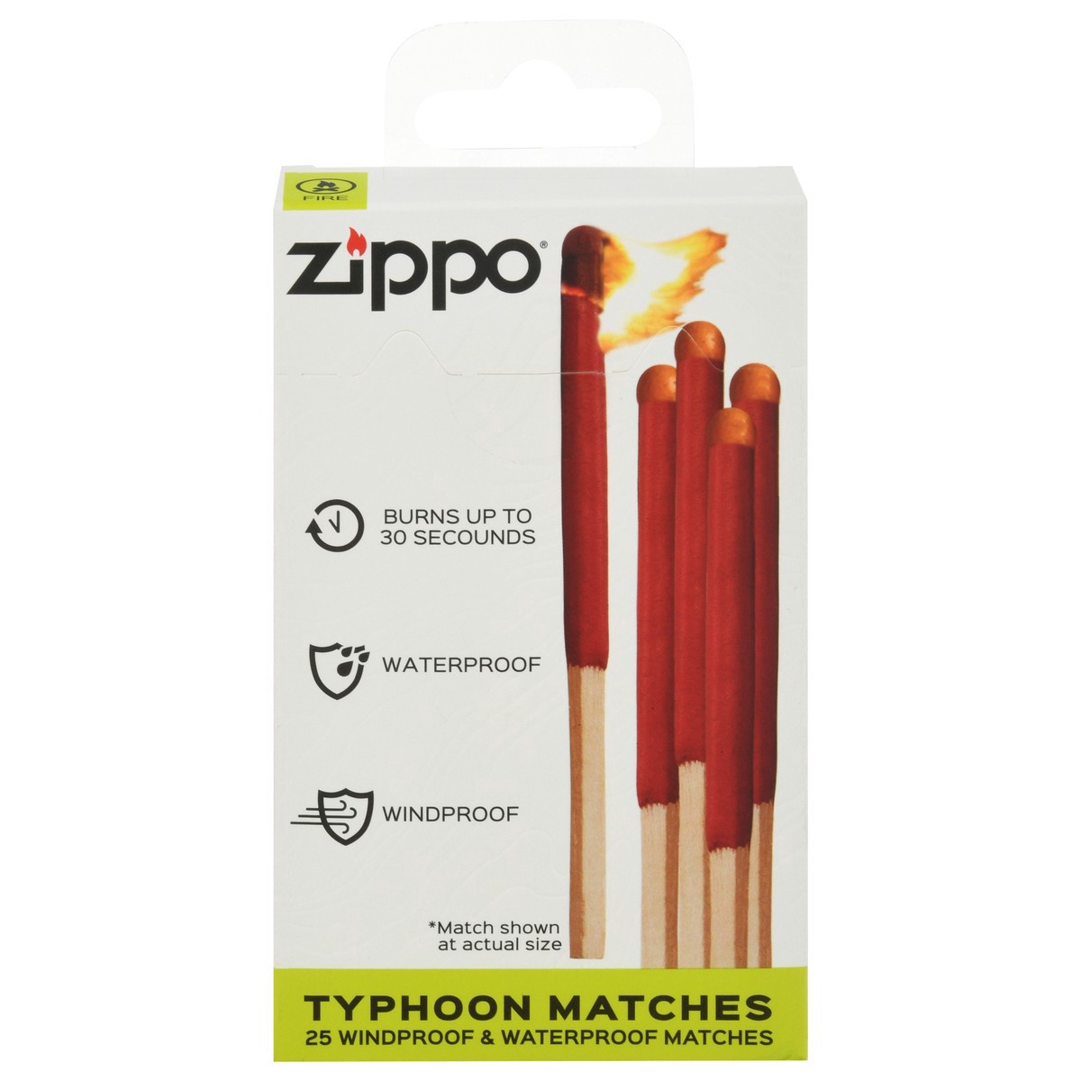 slide 1 of 10, Zippo Windproof & Waterproof Typhoon Matches 25 ea, 25 ct