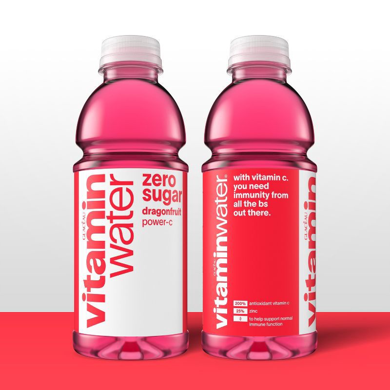 slide 3 of 7, Vitamin Water vitaminwater zero power-c dragonfruit - 20 fl oz Bottle, 20 fl oz