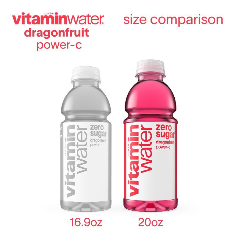slide 6 of 7, Vitamin Water vitaminwater zero power-c dragonfruit - 20 fl oz Bottle, 20 fl oz