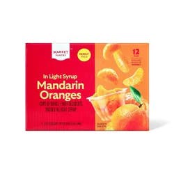 Mandarin Oranges Fruit Cup - 48oz/12ct - Market Pantry™