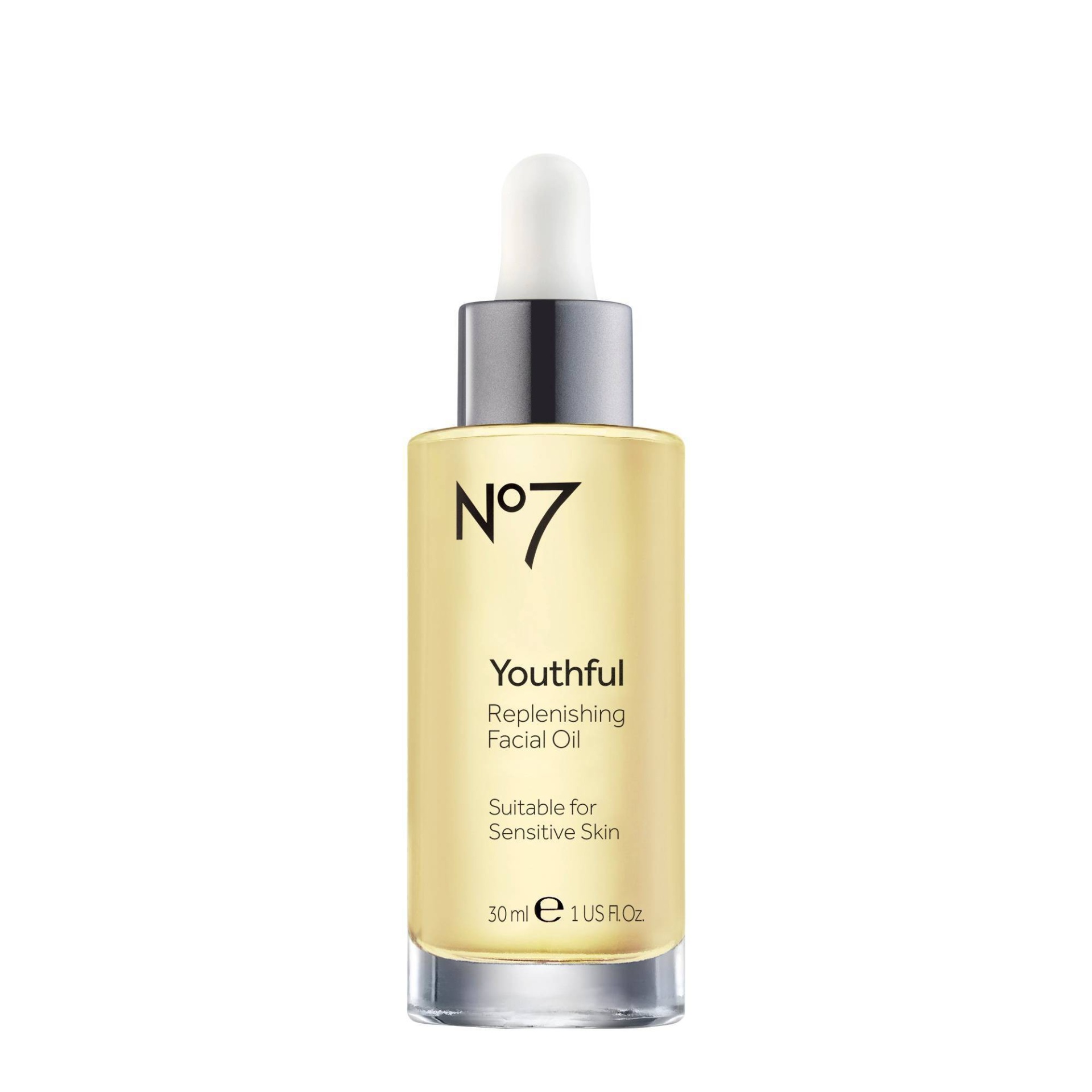 slide 1 of 4, No7 Youthful Replenishing Facial Oil, 1 oz