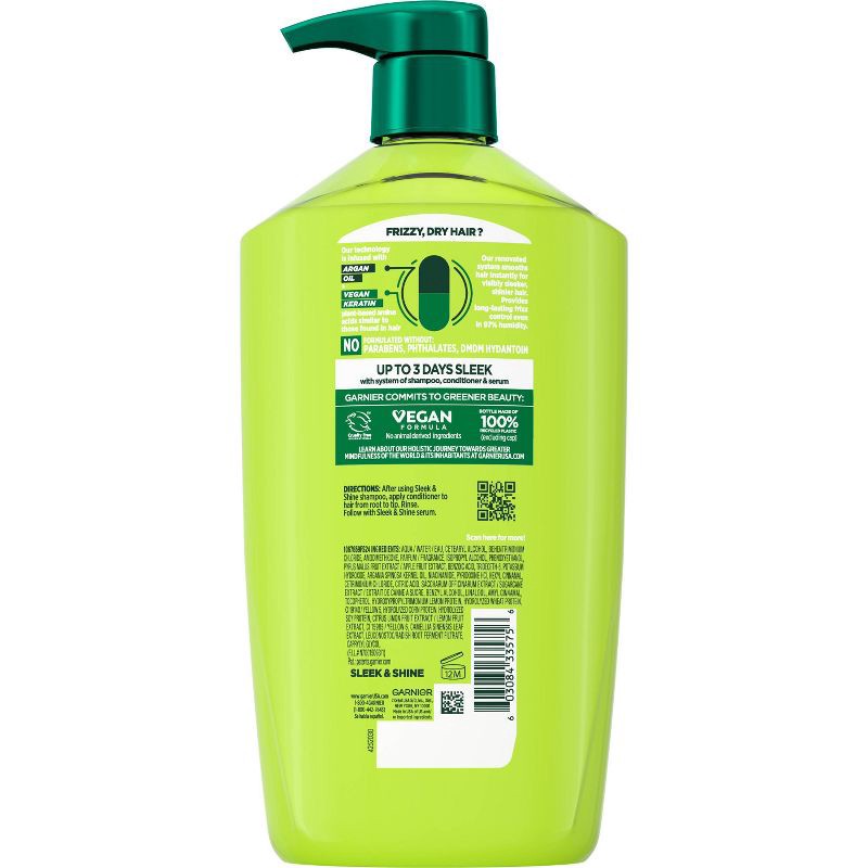 slide 11 of 11, Garnier Fructis with Active Fruit Protein Sleek & Shine Conditioner - 33.8 fl oz, 33.8 fl oz