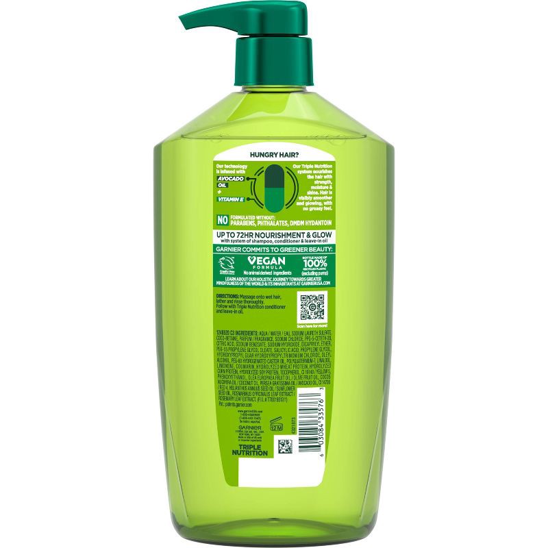 slide 6 of 6, Garnier Fructis with Active Fruit Protein Triple Nutrition Shampoo - 33.8 fl oz, 33.8 fl oz