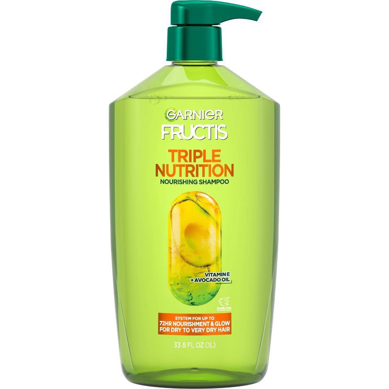 slide 1 of 6, Garnier Fructis with Active Fruit Protein Triple Nutrition Shampoo - 33.8 fl oz, 33.8 fl oz