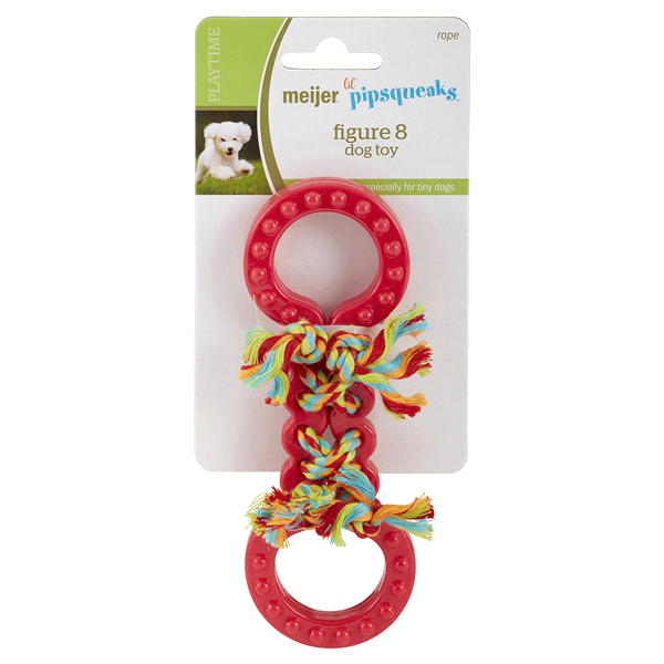 slide 1 of 1, Meijer Lil Pipsqueaks Figure8 Dog Toy, 1 ct