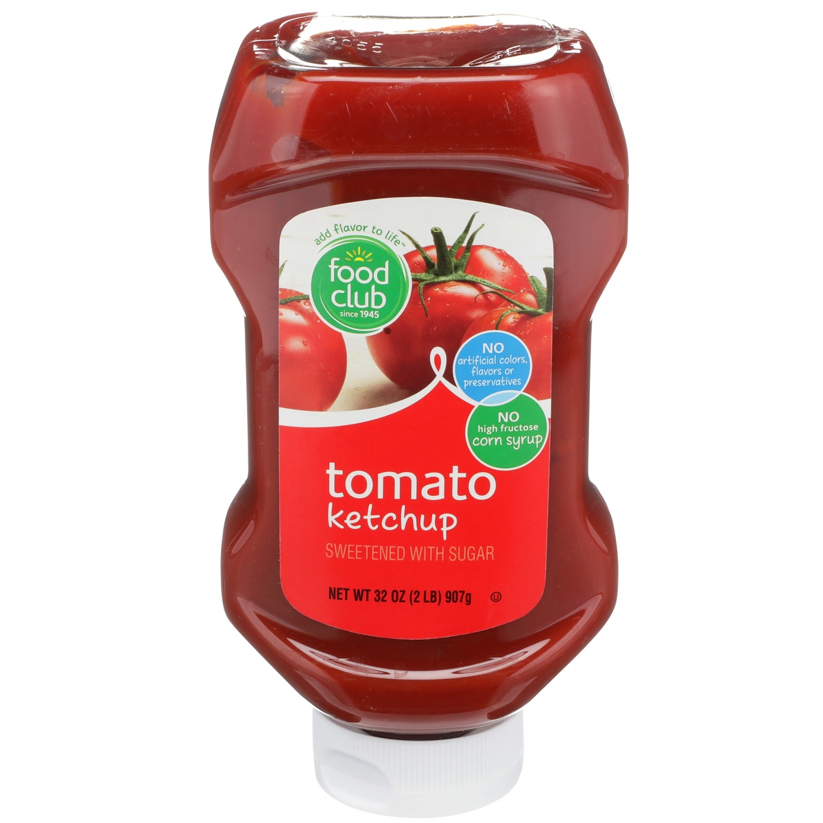 slide 1 of 1, Food Club Tomato Ketchup Sweetened With Sugar, 32 oz
