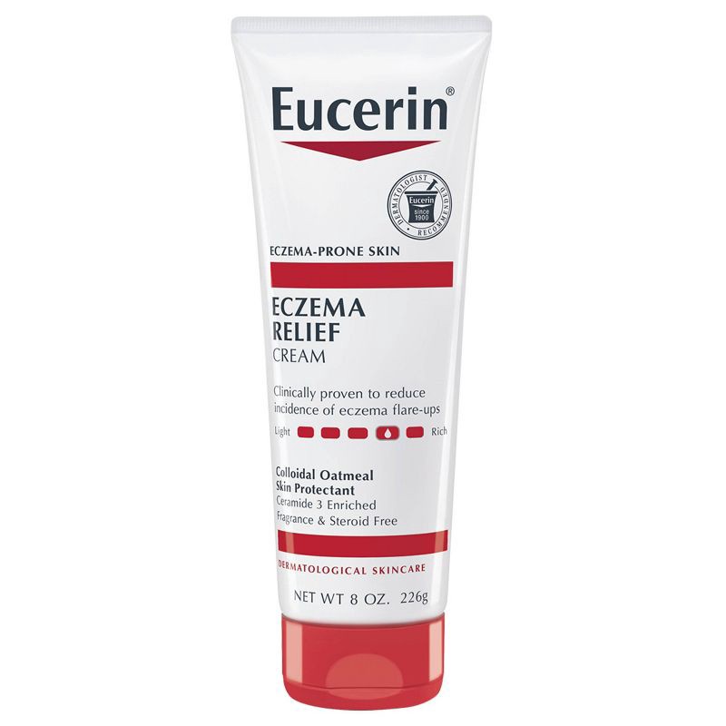 slide 17 of 20, Eucerin Eczema Relief Body Cream for Dry Skin Unscented - 8oz, 8 oz