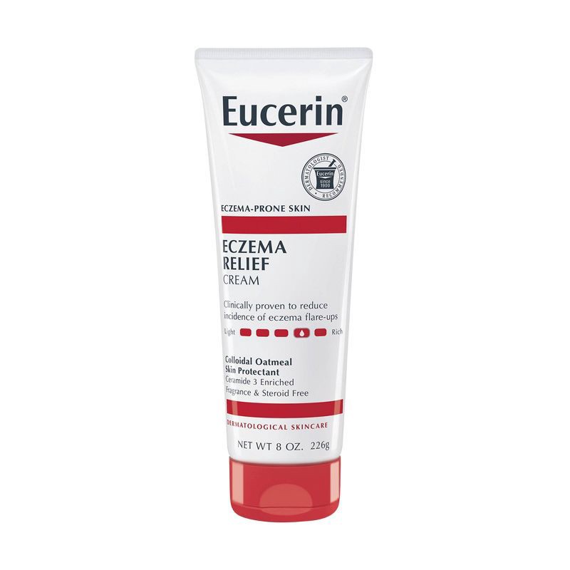 slide 1 of 20, Eucerin Eczema Relief Body Cream for Dry Skin Unscented - 8oz, 8 oz