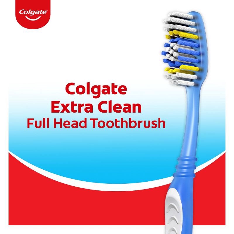 slide 3 of 6, Colgate Extra Clean Full Head Toothbrush Soft - 1ct, 1 ct