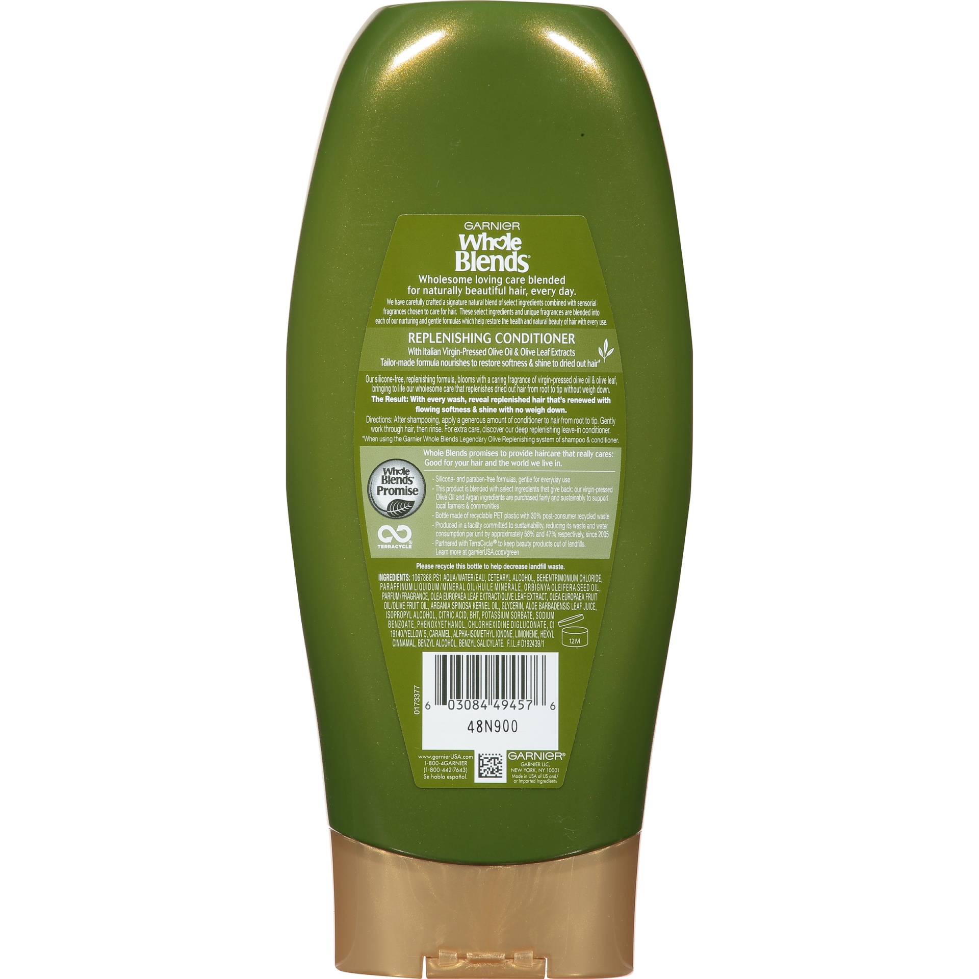 slide 5 of 6, Garnier Whole Blends Legendary Olive Replenishing Conditioner, 22 oz