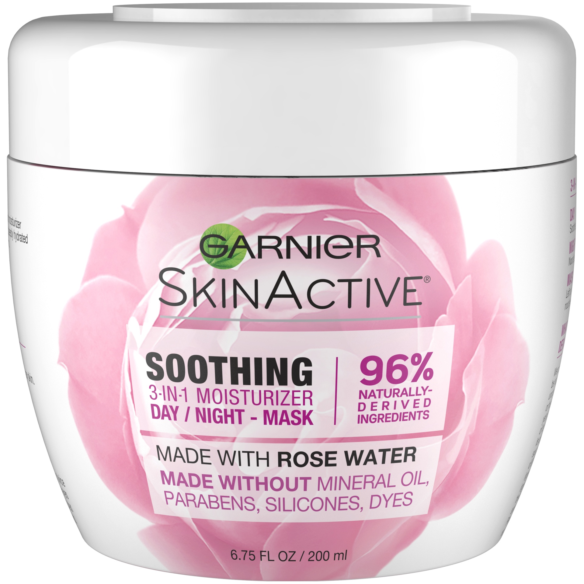 slide 2 of 2, Garnier Skinactive Soothing 3-In-1 Moisturizer Day / Night Mask With Rose Water, 6.75 fl oz