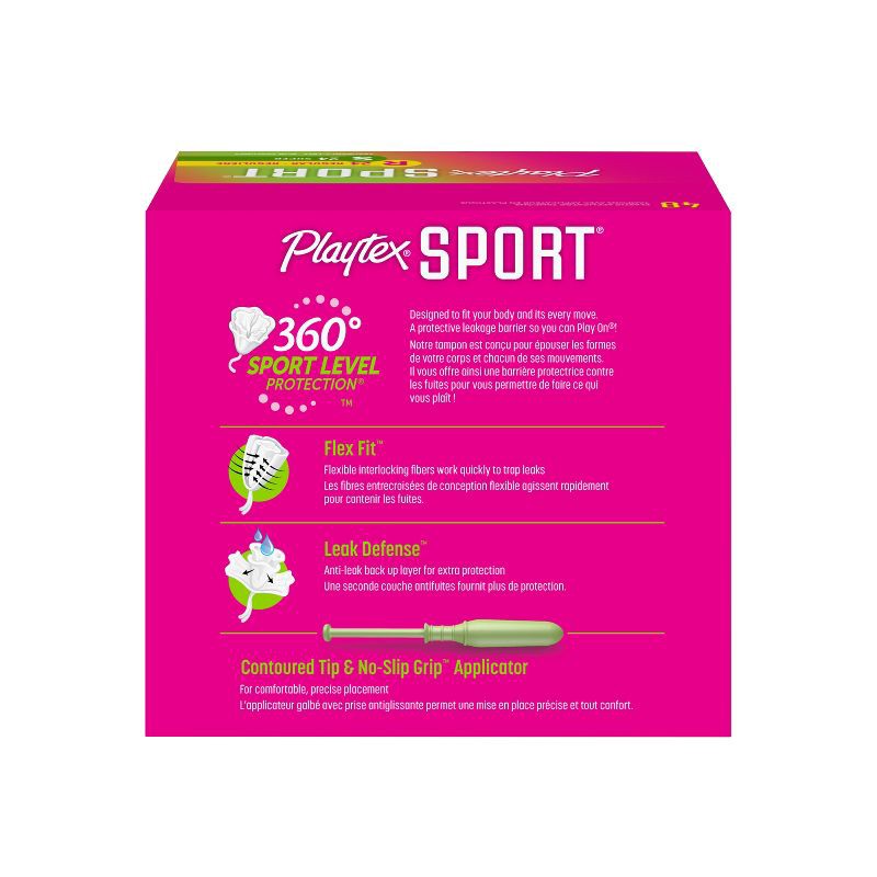 slide 2 of 7, Playtex Sport Plastic Unscented Multipack Tampons - 48ct, 48 ct