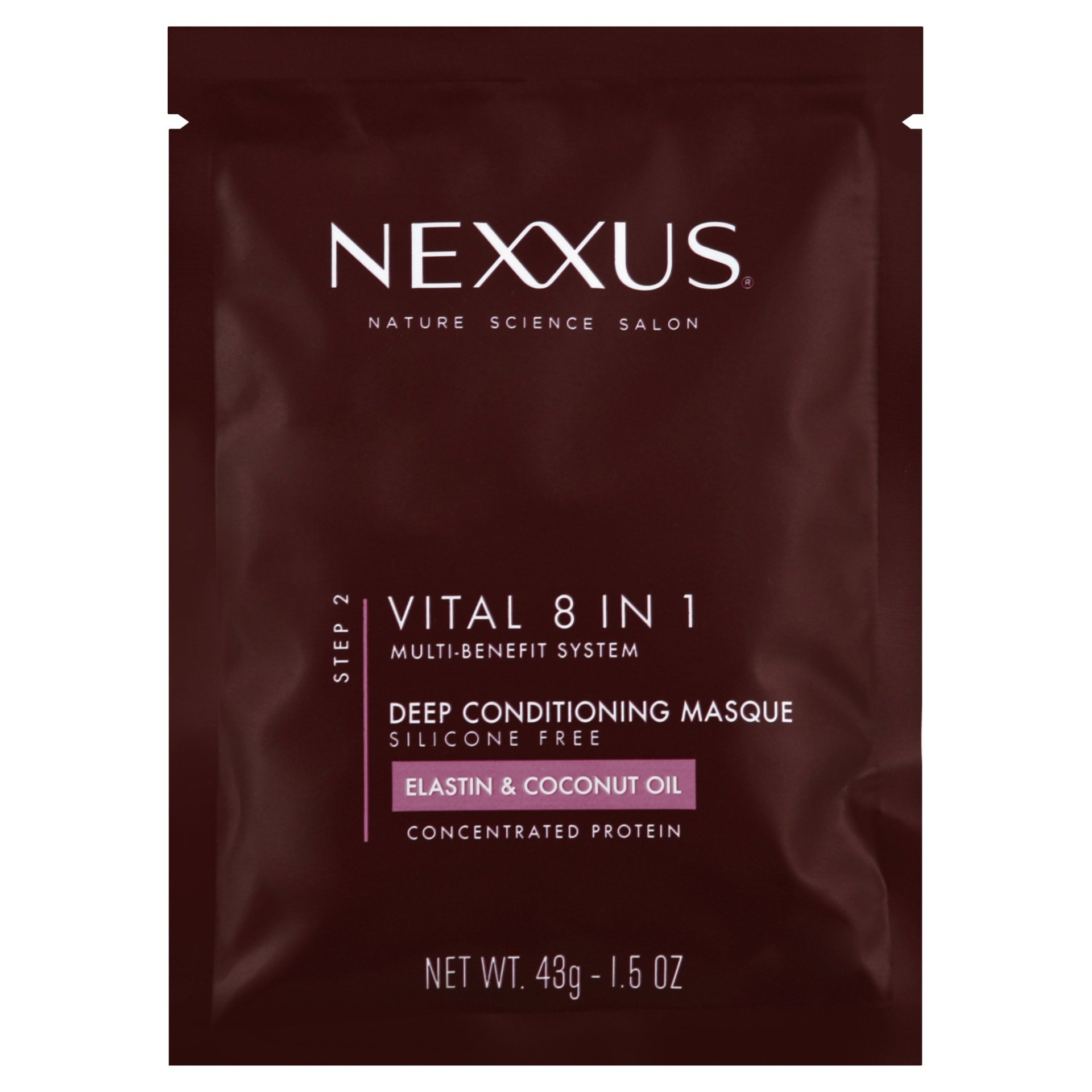 slide 1 of 8, Nexxus New York Salon Care Vitall 8-In-1 Coconut & Protein Complex Rejuvenating Masque, 1.5 fl oz