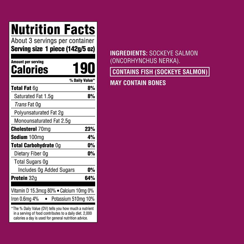 slide 4 of 4, Alaska Sockeye Salmon Skin On Fillets - Frozen - 16oz - Good & Gather™, 16 oz