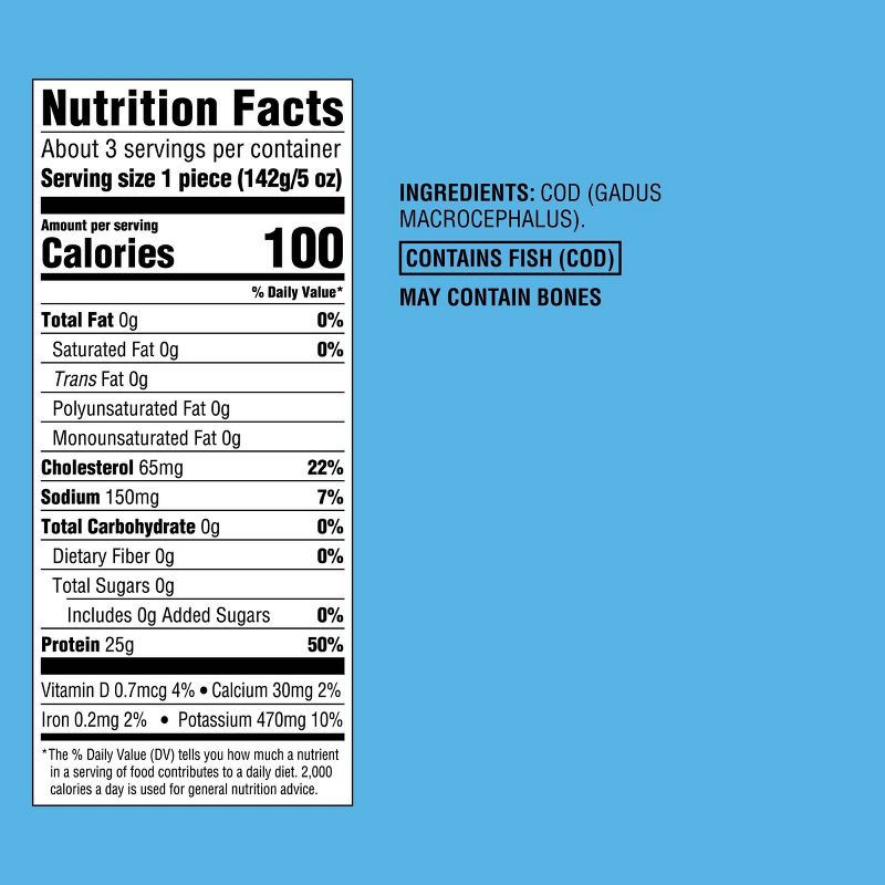 slide 4 of 4, Alaska Cod Skinless Boneless Fillets - Frozen - 16oz - Good & Gather™, 16 oz