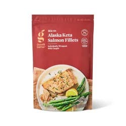 Alaska Keta Salmon Skin On Fillets - Frozen - 12oz - Good & Gather