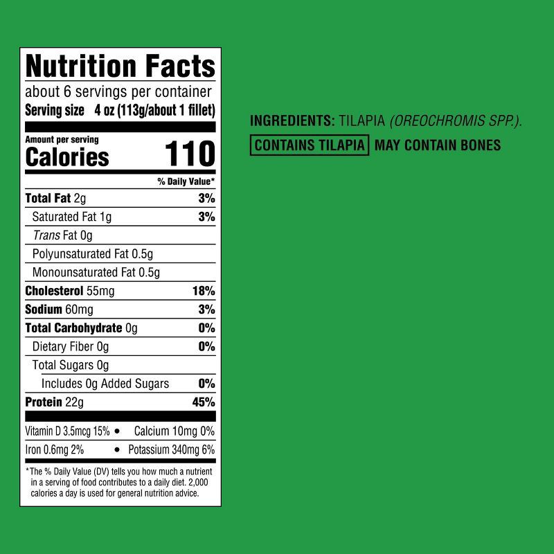 slide 4 of 4, Tilapia Skinless Fillets - Frozen - 24oz - Good & Gather™, 24 oz