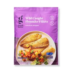 Wild Caught Flounder Fillets - Frozen - 24oz - Good & Gather™