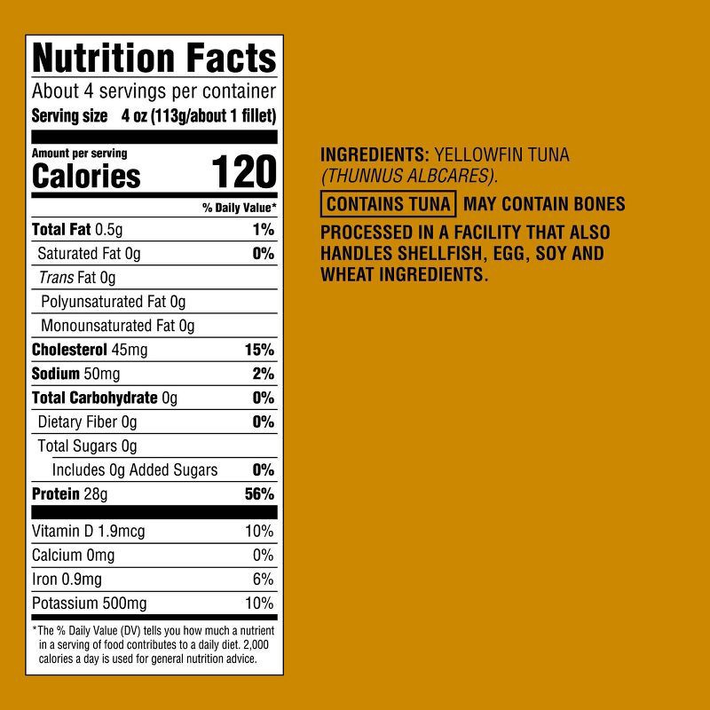 slide 4 of 4, Wild Caught Yellowfin Tuna - Frozen - 16oz - Good & Gather™, 16 oz