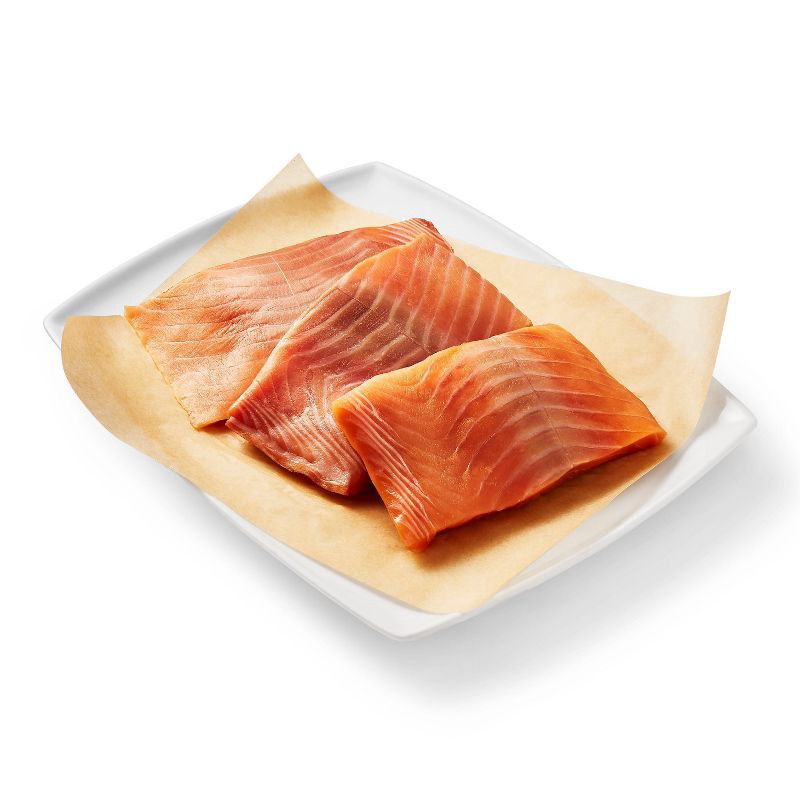 slide 2 of 3, Alaska Keta Salmon Skinless Fillets - Frozen - 24oz - Good & Gather™, 24 oz