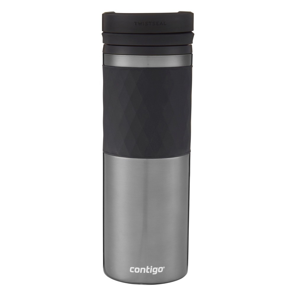 slide 4 of 6, Contigo TwistSeal - Portable Beverage Mug - Silver, 16 oz