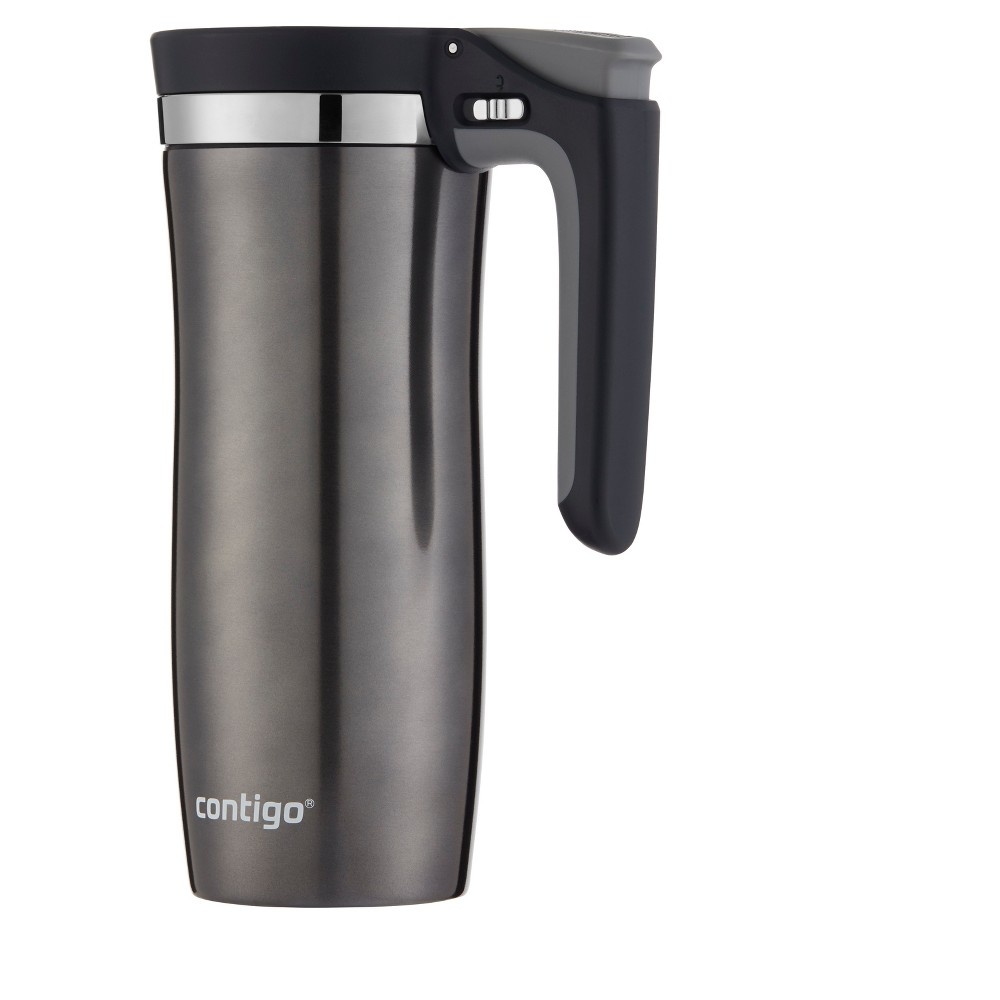 slide 2 of 4, Contigo Handled Autoseal Portable Beverage Mug - Silver, 16 oz